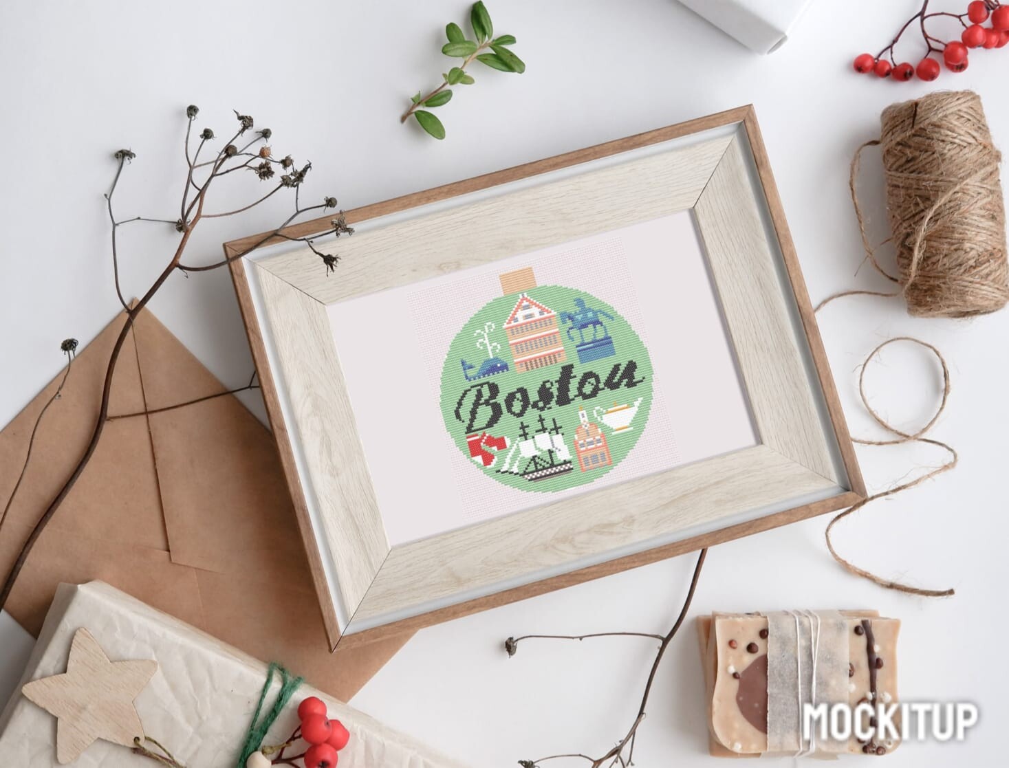 Boston Cross-Stitch Pattern