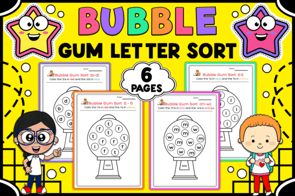Bubble Gum Letter Sort