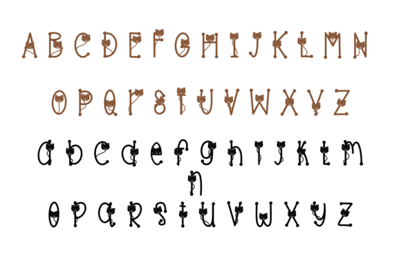 Cat Funny Font - Preview 1