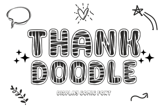 Cute Doodle Font - Preview 2