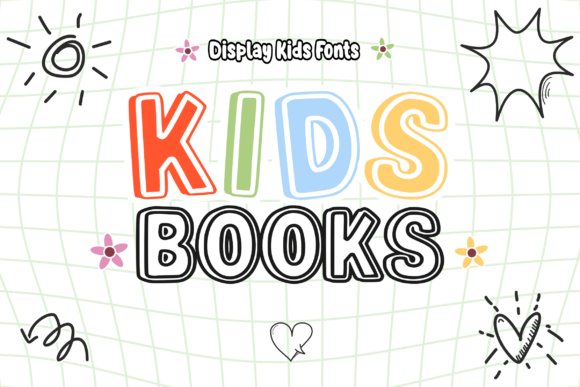 Drawing Children Font - Preview 1