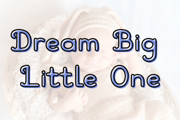 Dream Whimsy Font PNG with transparent background - Preview 1