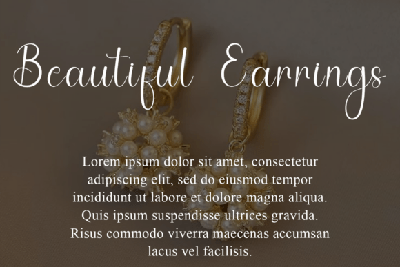 Earrings Font - Preview 3