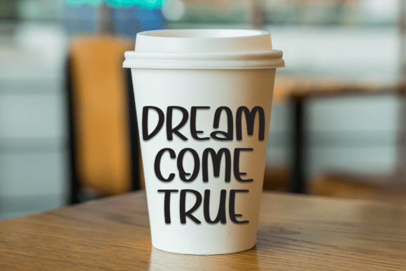 Fancy Thicky Font PNG with transparent background - Preview 1