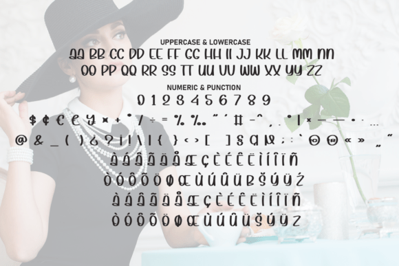 Fancy Thicky Font PNG with transparent background - Preview 6