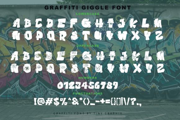 Graffiti Giggle Font - Preview 3