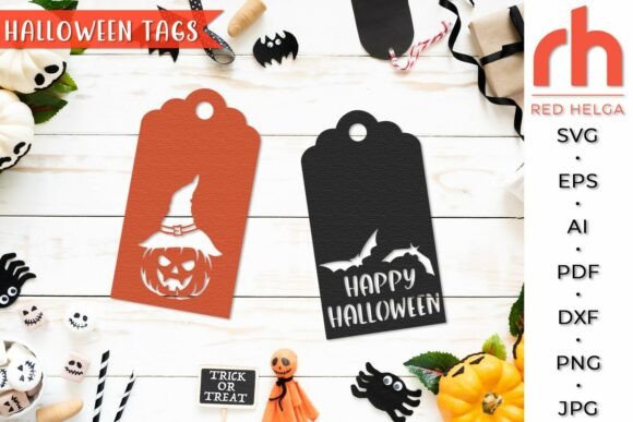 Happy Halloween Pumpkin Tag SVG for Cricut
