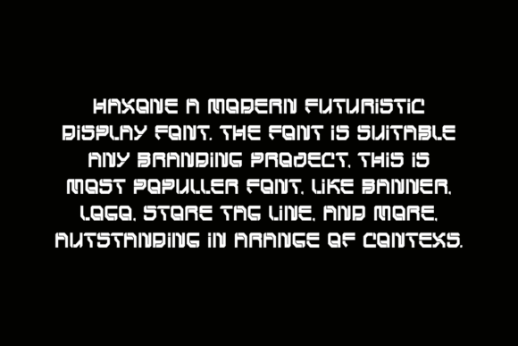 Haxone Font - Preview 2