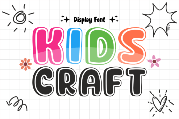 Kids Daily Font PNG with transparent background - Preview 1
