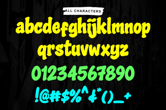 Marsha Grafity Font PNG with transparent background - Preview 3