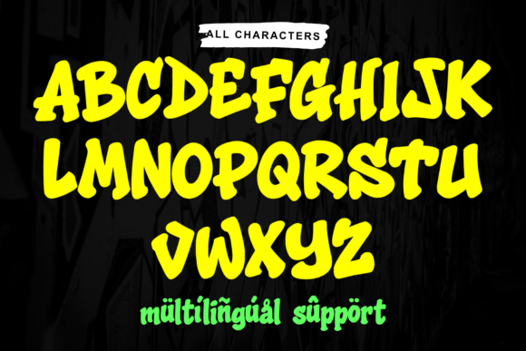 Marsha Grafity Font PNG with transparent background - Preview 4