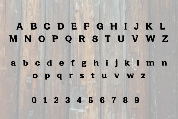Print Grain Font PNG with transparent background - Preview 2