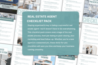 Real Estate Agent Checklist Pack, Canva Graphic by Makii · Creative Fabrica