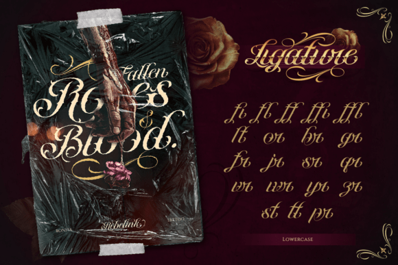 Rebelink Font PNG with transparent background - Preview 3