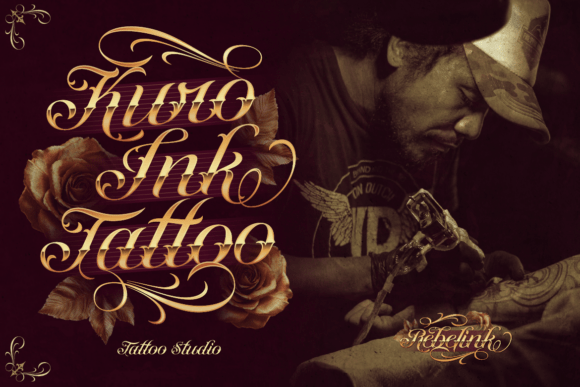 Rebelink Font PNG with transparent background - Preview 6