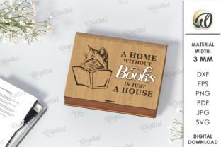 3D Book Gift Boxes Bundle Laser Cut Graphic by Digital Idea · Creative ...