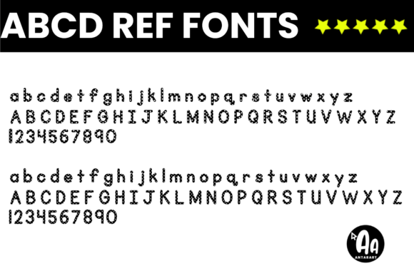 Abcd Ref Polka Dot Font - Preview 1