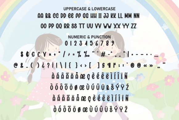 Baby Rainbow Font - Preview 6
