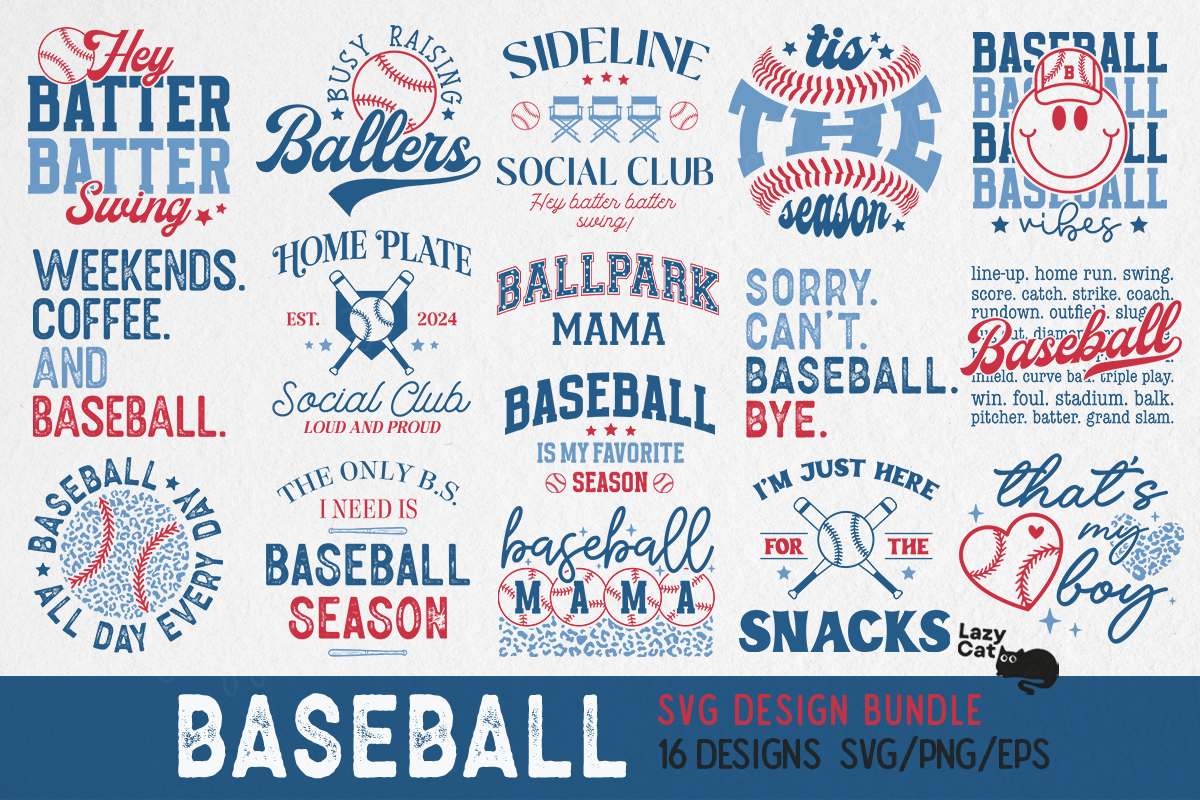 Baseball SVG PNG Bundle