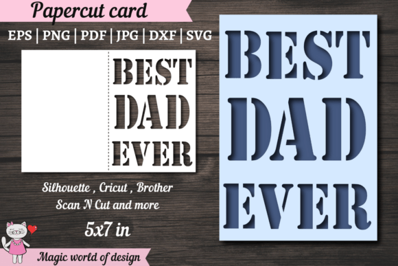 Best Dad Ever Card Svg