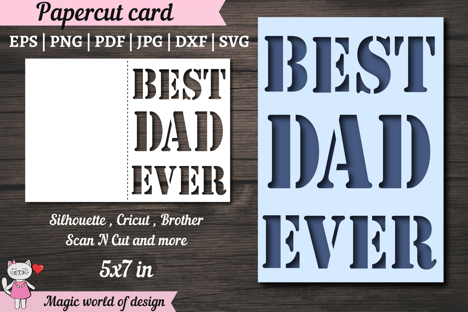 Best Dad Ever Card Svg