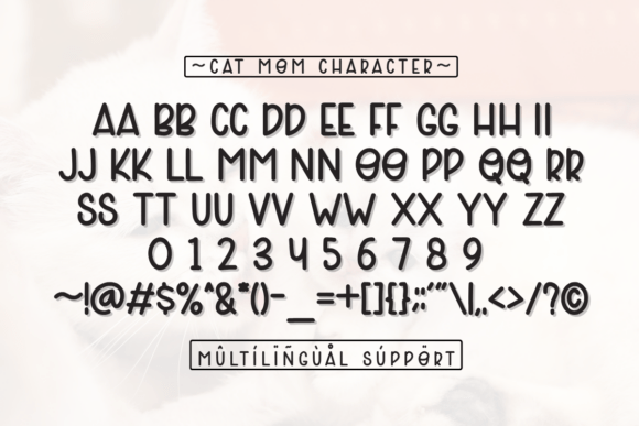 Cat Mom Font - Preview 1