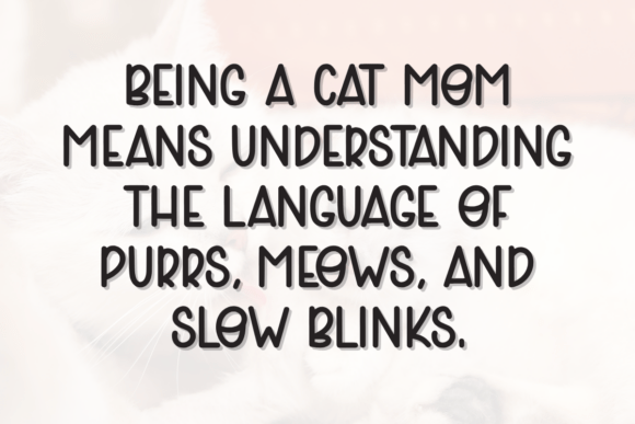 Cat Mom Font - Preview 2
