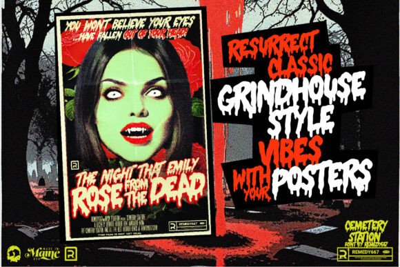Cemetery Station Font - Preview 1