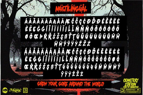 Cemetery Station Font - Preview 6