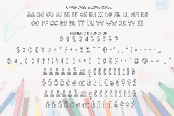 Crayon Teacher Font PNG with transparent background - Preview 6