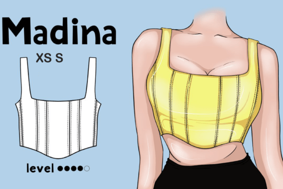 DIY Elegant TOP Corset Sewing XS S