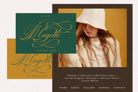 Georghina Script Pro Font - Preview 1