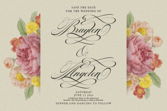 Georghina Script Pro Font - Preview 5