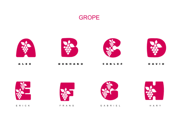 Grope Font PNG with transparent background - Preview 2
