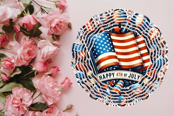 Happy 4th of July Wind Spinner Png Graphic Illustrations By SVG24
