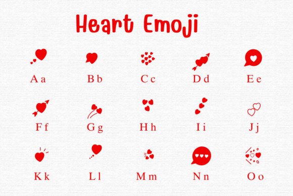 Heart Emoji Font - Preview 1