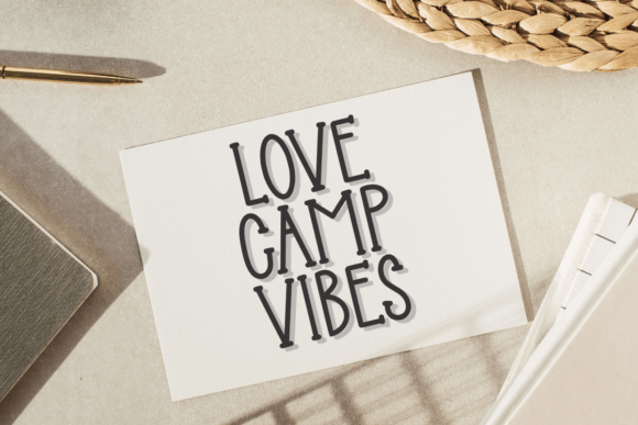 Love Camp Font PNG with transparent background - Preview 3
