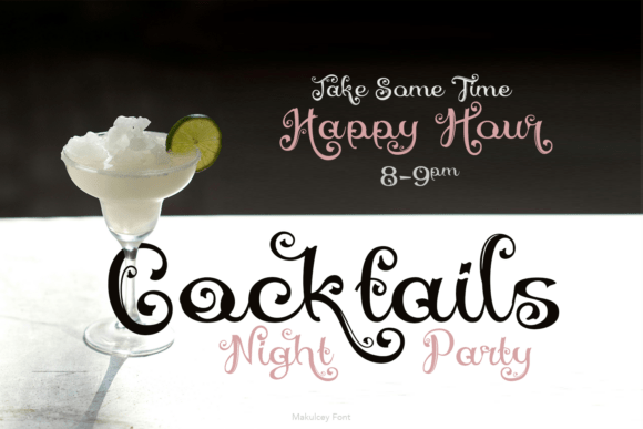 Makulcey Font PNG with transparent background - Preview 3