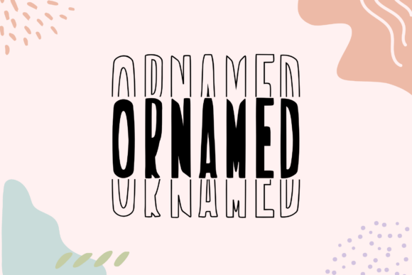 Novox Condense Stacked Font PNG with transparent background - Preview 1