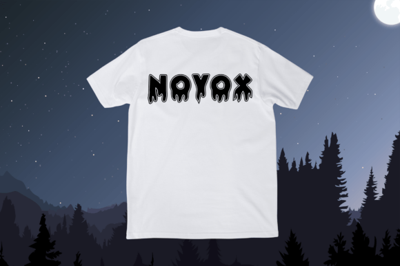 Novox Ghost Varsity Font PNG with transparent background - Preview 2