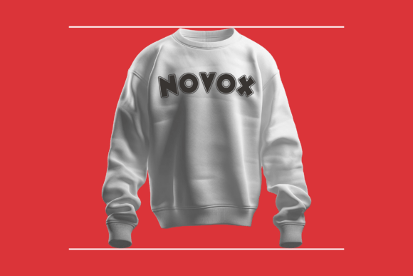 Novox Varsity Font PNG with transparent background - Preview 4