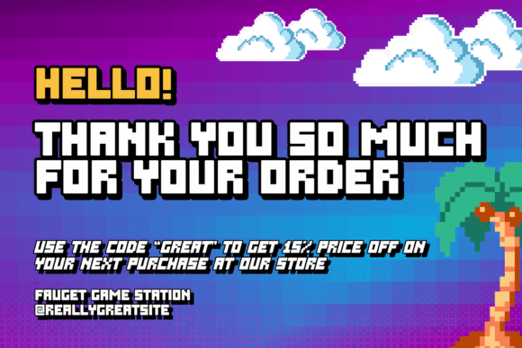 Over Pixel Font PNG with transparent background - Preview 3