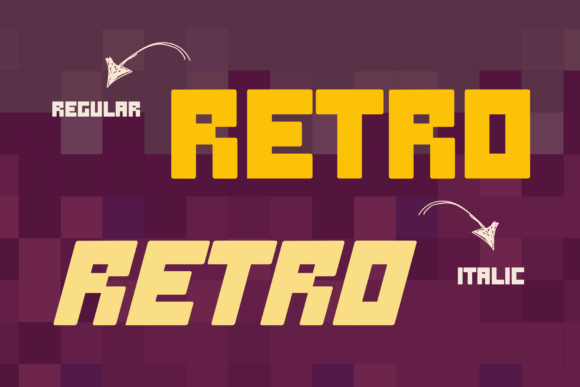 Over Pixel Font PNG with transparent background - Preview 5