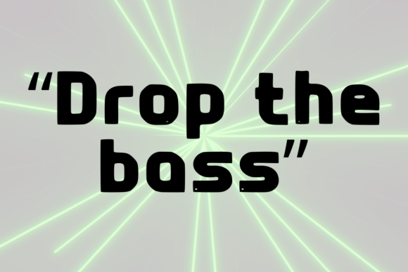 Retro Rave Font PNG with transparent background - Preview 1