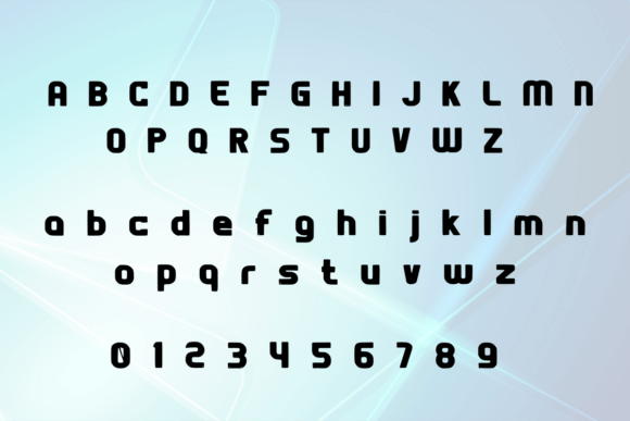 Retro Rave Font PNG with transparent background - Preview 2