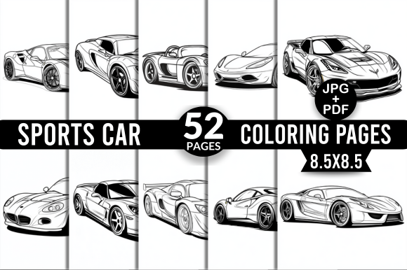 Sports Car Coloring Pages