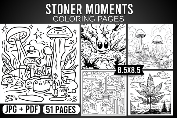 Stoner Moments Coloring Pages