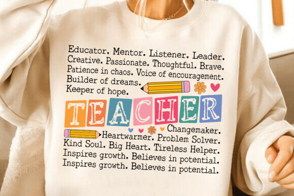 Teacher Words PNG SVG, Teacher Life SVG
