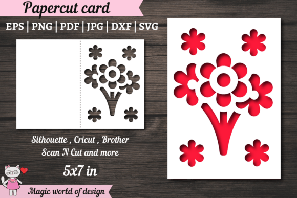 Wildflowers SVG, Happy Birthday Card