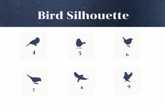 Bird Silhouette Font - Preview 3